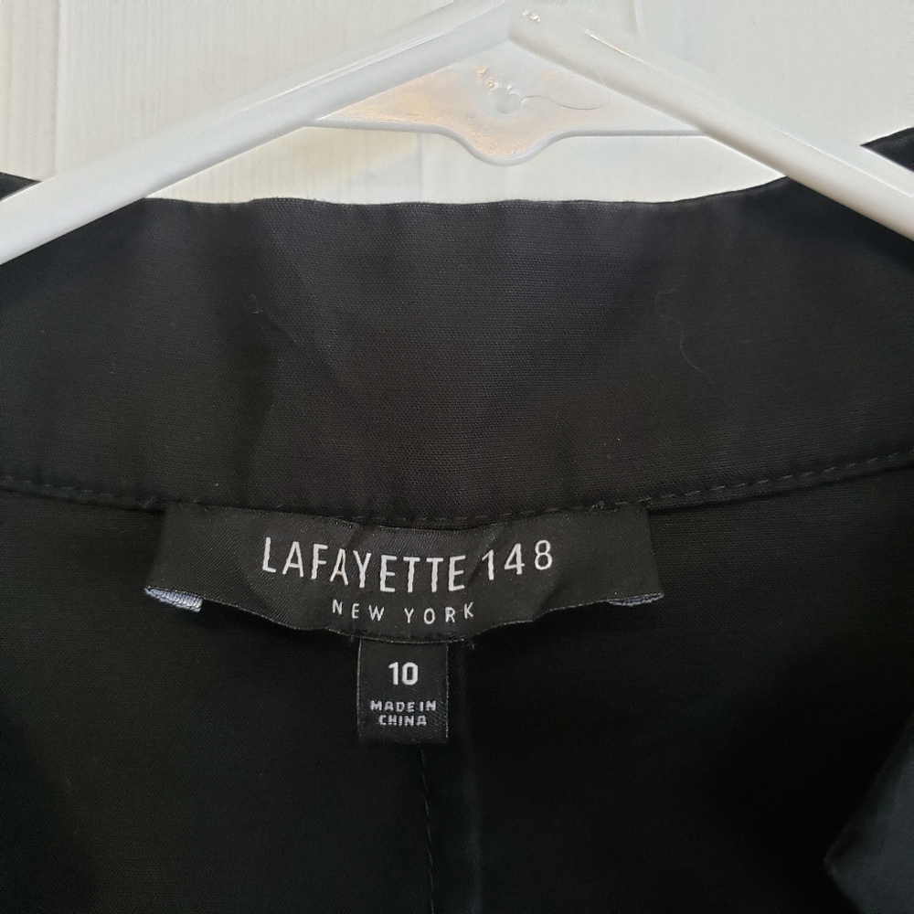 Lafayette 148 Yaelle Stretch Cotton Dress - Picture 8 of 9